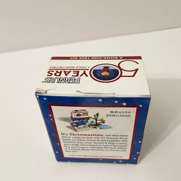 Peanuts A Book And Tree Kit 50 Years Holiday Ornament Miniature Tree - Picture 6 of 16